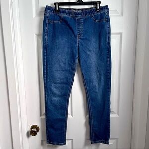 3/25$💥 Parasuco Mom Jeans Women 12 Large blue denim stretch waist